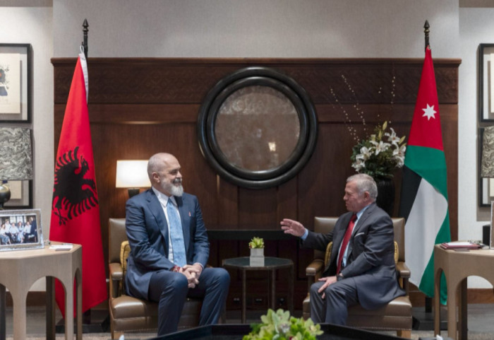 Kryeministri Rama vizitë në Aman, pritet nga Mbreti i Jordanisë