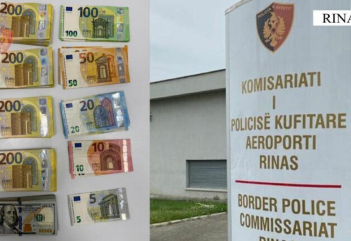 Po linte Shqipërinë me 70 mijë euro në çantë, ndalohet kinezja në Rinas