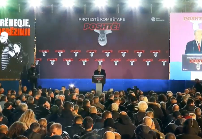 Protesta e opozitës, Berisha: E plagosëm për vdekje bishën narkodiktaturë, kilometri i fundit drejt triumfit