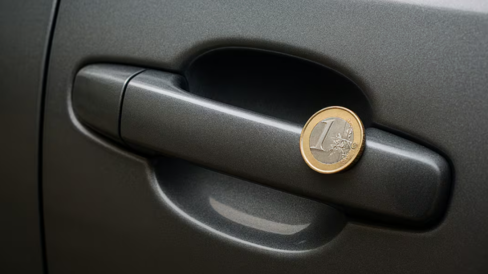 Bëni kujdes nëse shihni një monedhë në dorezën e derës së makinës