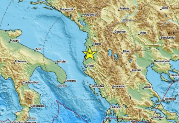 Tërmet i fortë në Shqipëri, lëkundjet ndjehen në disa qytete