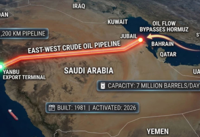 Arabia Saudite kishte parashikuar krizën, tubacioni i fshehur për 45 vite u bë arteria energjetike kryesore e planetit