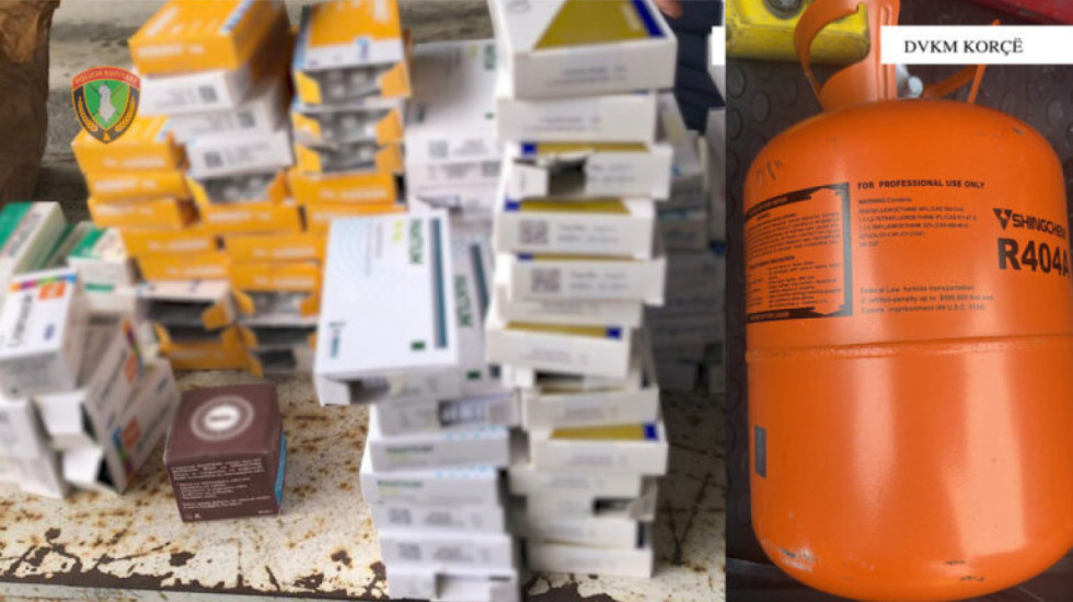 Tre raste kontrabande në Kapshticë, gjenden ilaçe dhe bombola gazi