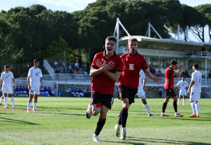 Triumf me gola për kuqezinjtë U-21, Brruti shkëlqen me dopietë ndaj Uzbekistanit