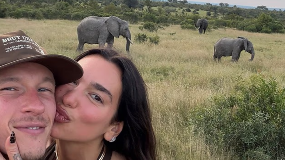 Dua Lipa “arratiset” në Afrikën e Jugut me Callum Turner